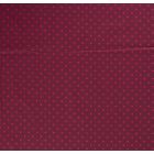 Tissu Jersey Coton Pois fuchsia sur fond Bordeaux - Par 10 cm