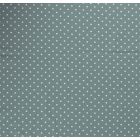 Tissu Jersey Coton Pois blanc sur fond Vert d'eau - Par 10 cm