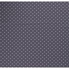 Tissu Jersey Coton Pois Gris sur fond Gris anthracite - Par 10 cm