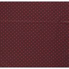 Tissu Jersey Coton Pois fuchsia sur fond Bordeaux foncé - Par 10 cm