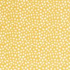 Tissu Double gaze de coton Galets blancs sur fond Jaune moutarde - Par 10 cm