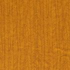 Tissu Jersey Velours Eponge Flèches géométriques sur fond Moutarde - Par 10 cm