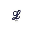 Ecusson Thermocollant Lettre Calligraphie Anglaise "L" Marine