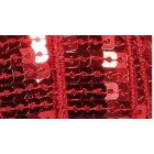 Galon Paillettes 22 mm Rouge Paillettes x1m