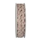 Serpentine tressé Beige et rose - bobinette 2m