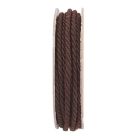 Cordon torsadé Marron - bobinette 2m