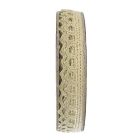 Dentelle Ecru et or - bobinette 2m
