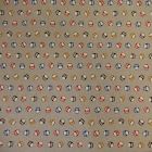 Tissu Toile Coton Beige Petits Hiboux x10cm