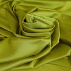 Tissu Satin Duchesse Jaune vert x10cm