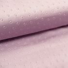 Tissu Suédine Carrés 3D Lilas - Par 10 cm