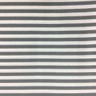 Tissu Jersey Viscose Marinière Rayures 1 cm Gris et blanc - Par 10 cm