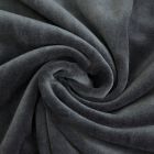 Tissu Jersey Velours tout doux Bleu de Prusse x10cm