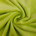 Tissu Jersey Velours tout doux Vert anis x10cm