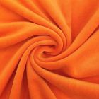 Tissu Jersey Velours tout doux Orange x10cm