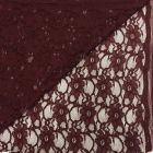 Tissu Dentelle Eva Rouge bordeaux - Par 10 cm