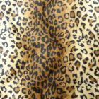Tissu Velours Peau de bête Panthère Beige et marron x10cm