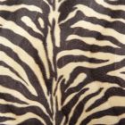 Tissu Velours Peau de bête Zèbre Beige et noir x10cm