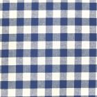 Tissu Vichy Très grands carreaux 17 mm Bleu roi - Par 10 cm
