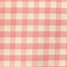 Tissu Vichy Très grands carreaux 17 mm Rose pastel - Par 10 cm