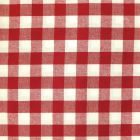 Tissu Vichy Très grands carreaux 17 mm Rouge - Par 10 cm
