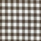 Tissu Vichy Très grands carreaux 17 mm Marron - Par 10 cm