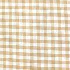 Tissu Vichy Grands carreaux 10 mm Beige - Par 10 cm