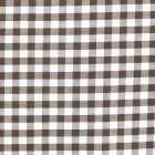 Tissu Vichy Grands carreaux 10 mm Marron - Par 10 cm