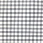 Tissu Vichy Grands carreaux 10 mm Gris - Par 10 cm