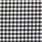 Tissu Vichy Grands carreaux 10 mm Noir - Par 10 cm