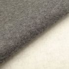 Tissu Molleton Sweat uni Gris anthracite chiné x10cm