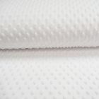 Tissu Minky Ultra doux Pois Blanc - Par 10 cm