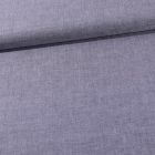 Tissu Chambray Coton uni Bleu marine - Par 10 cm
