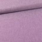Tissu Chambray Coton uni Lilas - Par 10 cm