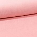 Tissu Jersey Velours Eponge Rose - Par 10 cm