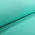 Tissu Sweat Paillettes vertes sur fond Vert menthe - Par 10 cm