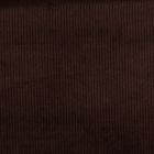 Tissu Velours Grosses côtes Chocolat x10cm