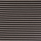 Tissu Sweat léger Rayures blanc cassé et lurex doré sur fond Noir - Par 10 cm