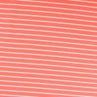 Tissu Sweat léger Rayures blanc cassé et lurex doré sur fond Corail - Par 10 cm