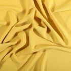 Tissu Crêpe Georgette Jaune moutarde - Par 10 cm
