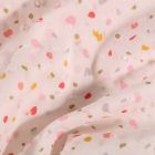 Tissu Plumetis Coton Pois colorés déstructurés sur fond Blanc - Par 10 cm