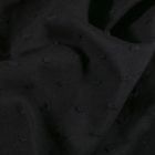 Tissu Plumetis léger Noir - Par 10 cm