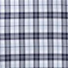 Tissu Tartan Ecossais Carreaux Bleu marine sur fond Bleu ciel - Par 10 cm