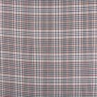 Tissu gabardine légère Carreaux orange et bleu marine sur fond Blanc - Par 10 cm