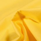 Tissu Popeline de coton unie Bio Jaune vif - Par 10 cm