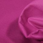 Tissu Popeline de coton unie Bio Rose fuchsia - Par 10 cm