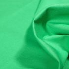 Tissu Popeline de coton unie Bio Vert - Par 10 cm