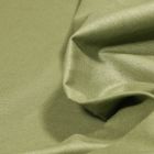 Tissu Popeline de coton unie Bio Vert kaki clair - Par 10 cm