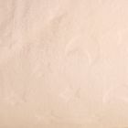 Tissu Doudou polaire Etoiles lunes relief sur fond Beige - Par 10 cm