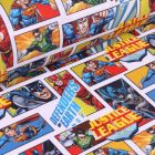 Tissu Coton imprimé sous licence Bio Supeman sur fond Blanc - Par 10 cm