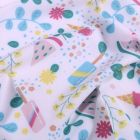 Tissu Lycra maillot de bain Summer sur fond Blanc - Par 10 cm